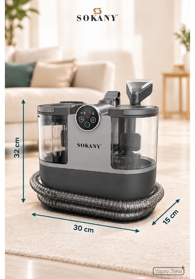 Sokany Sk-13056 2000 W Portatif Halı Ve Koltuk Yıkama Makinesi 1,6 L