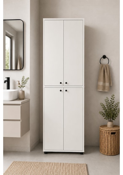 Nest 4 Kapaklı Çok Amaçlı Dolap Y:182 G:62 D:35 / Beyaz 180 X 60