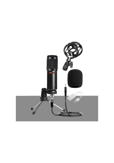 Stüdyo Ekipmanları Midi Live Paket -1 Ses Kartlı Mikser Midi Klavye BM800 Mikrofon Kulaklık