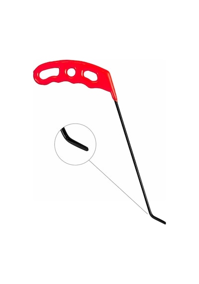 23 Cm 3.5 Mm Çap Sağlı Sollu Tek Kıvrımlı Sağ Boyasız Göçük Düzeltme Çubuğu, Pdr Çubuk - S6-02