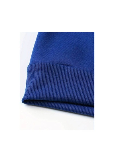 Medinenur Perfectly Baskılı Kapüşonlu Sweatshirt Mavi