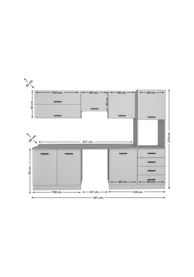 Decoraktiv Elite 280yq Ankastre Boy Dolaplı Mdf Hazır Mutfak Dolabı - Tezgah Dahil - Parlak Beyaz Decoraktiv Elite 280yq Ankastre Boy Dolaplı Mdf Hazır Mutfak Dolabı - Tezgah Dahil - Parlak Beyaz