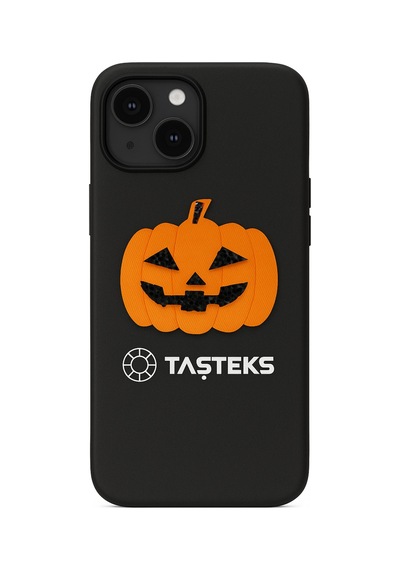 Ütülenebilen Veya Sticker Olarak Kullanılabilen Siyah Taşlı Halloween Balkabağı Modeli