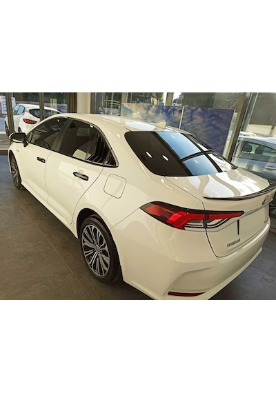 Toyota Uyumlu Corolla Kelebek Cam Kaplama Vizörü Parlak Siyah 2019+