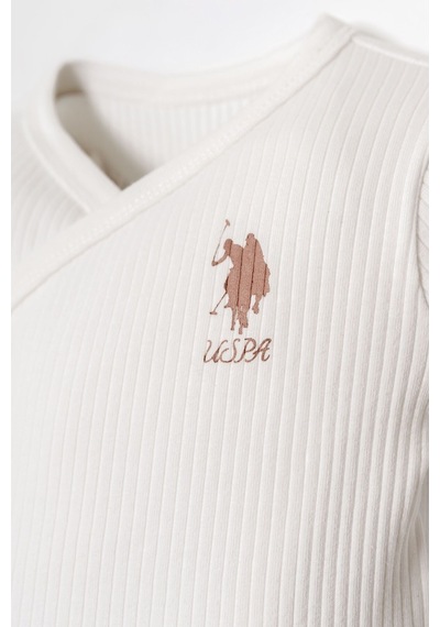 U.s. Polo Assn. Kız Bebek Beyaz Hastane Çıkışı 5 Li Set 5274-50064 Beyaz