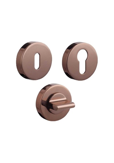 System Yuvarlak Wc Kapı Rozeti Rose Renk Ro12w Rs