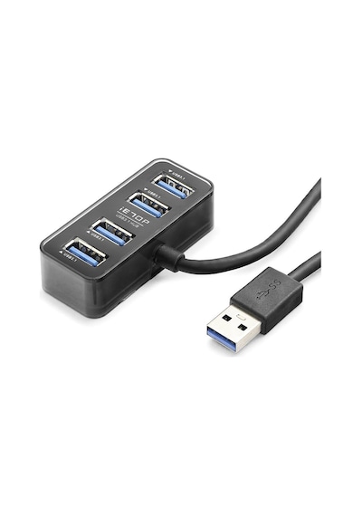 Usb Type-c 3.1 Gen1 Hub 4 Port 5 Gbps Siyah Hdx7055 Evimdeyokyok