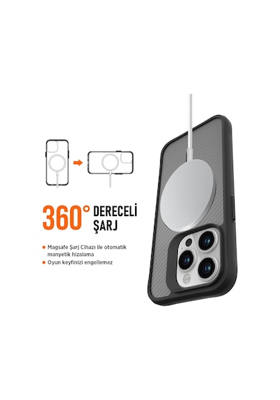 Bix Apple Uyumlu iPhone 13 Pro Carbon Fiber Force Magsafe Kılıf Anti-şok Teknolojili Kamera Ve Ekran Korumalı Bix Apple Uyumlu iPhone 13 Pro Carbon Fiber Force Magsafe Kılıf Anti-şok Teknolojili Kamera Ve Ekran Korumalı