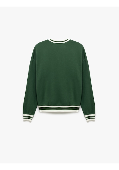 Koton Uzun Kollu Bisiklet Yaka Kolej Baskılı Sweatshirt Yeşil 5sal10577ık Yeşil Koton Uzun Kollu Bisiklet Yaka Kolej Baskılı Sweatshirt Yeşil 5sal10577ık Yeşil