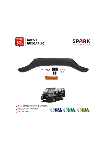 Peugeot Boxer 2014 Yılı Ve Sonrası Uyumlu Ön Kaput Rüzgarlık 3mm