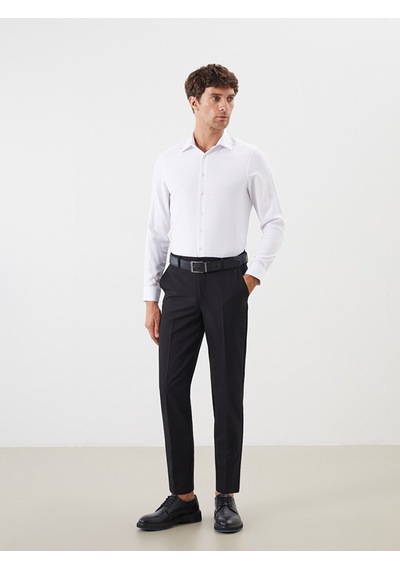 Lcw Busıness Beyaz Büyük Beden Slim Fit Uzun Kollu Oxford Erkek Gömlek