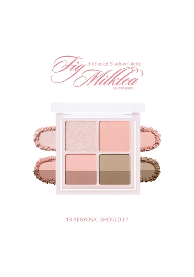 Işıltılı, Mat Tonlarda 4lü Far Paleti Perıpera Ink Pocket Shadow Palette 13 Aegyosal Should I