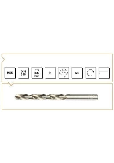 Mte Hss Dın 338 21mm Taşlanmış Matkap Ucu