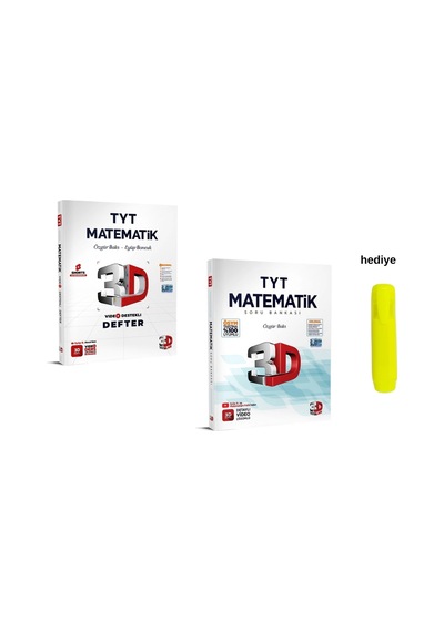 3d Yayınları Tyt Video Destekli Matematik Defter Ve Soru Bankası Seti