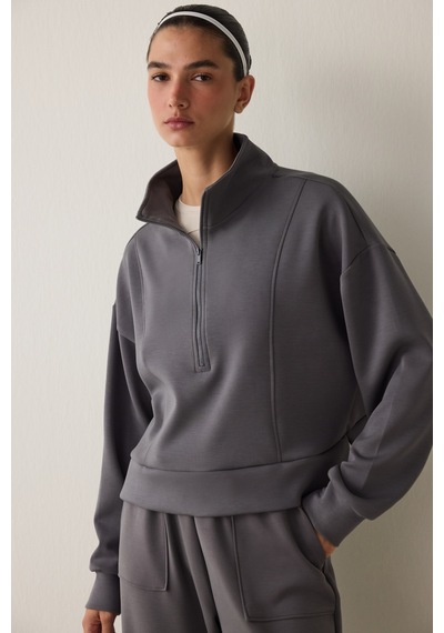 Penti Silky Feel Half Zip Sweatshirt