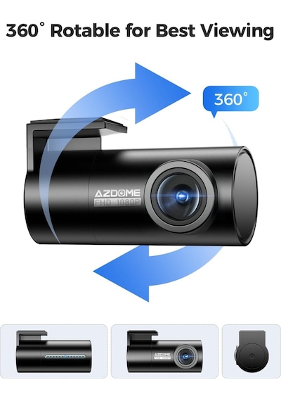 Azdome M300s 1080p Arka Kamera 150 Geniş Görüş Kayıt