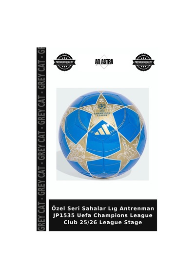 Özel Seri Sahalar Lıg Antrenman Jp1535 Uefa Champions League Club 25/26 League Stage Çok Renkli