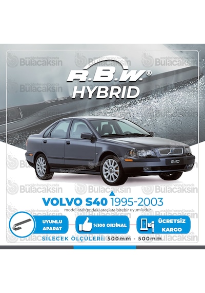 Volvo S40 Ön Silecek Takımı (1995-2003) RBW Hibrit