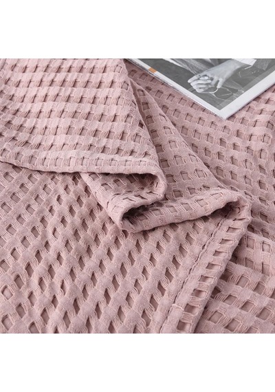Havuzlu Pike Pamuklu Çift Kişilik 220x240 Cm Pembe Çok Renkli