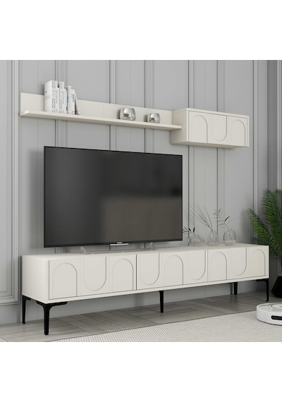Variant Lyon 3 Lü Salon Takımı - Krem / Siyah