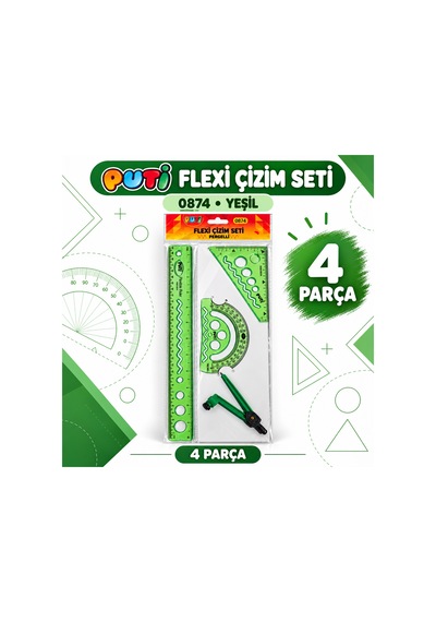 Puti Kırılmaz Çizim Seti Yeşil