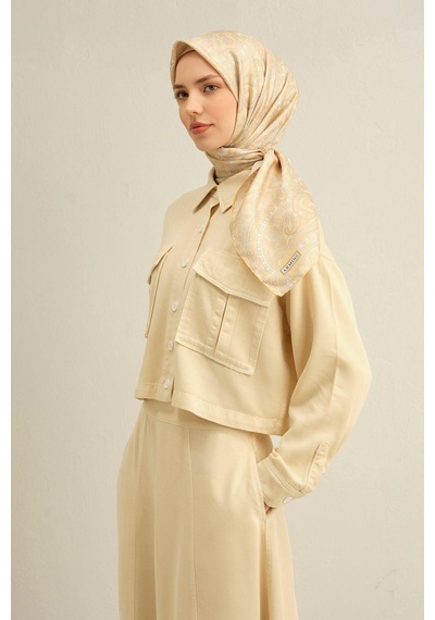Armine 2025 Yaz Sezonu %100 Twill İpek Eşarp 9304d 53 54