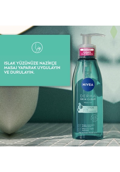 Nivea Luminous630 Sivilce Karşıtı Serum 30 ML + Derma Skin Clear Sivilce Karşıtı Yüz Temizleme Jeli 150 ML