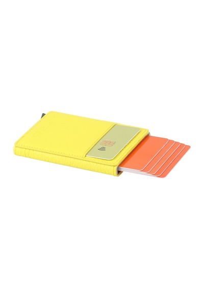Walsmart Cover Clip Floater Akıllı Mekanizmalı Deri Cüzdan Sarı