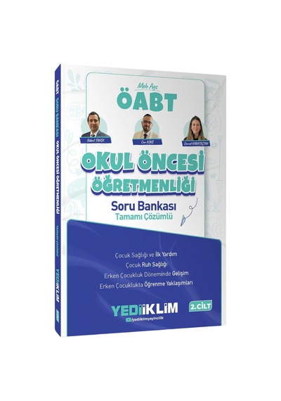 Yediiklim 2027 Öabt Meb-ags Okul Öncesi Öğretmenliği Soru Bankası Çözümlü 2. Cilt - Bülent Tanık, Can Köni