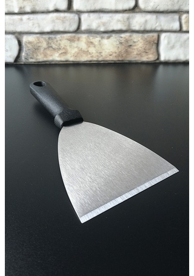 Bakalit Saplı Çelik Spatula-hamur Kesici-kazıyıcı-çevirici-24 Cm-orta Boy