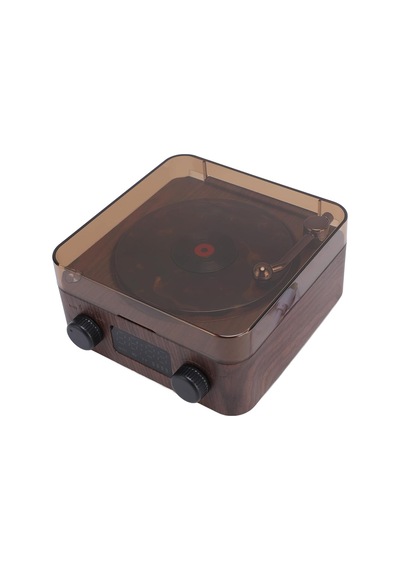 Retro Pikap Tasarımlı Bluetooth Hoparlör Dijital Saatli & Led Işıklı & Gece Lambası Kahverengi - 869106070