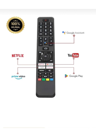 Vestel Uyumlu Akıllı Tv Kumandası Ses Komutlu