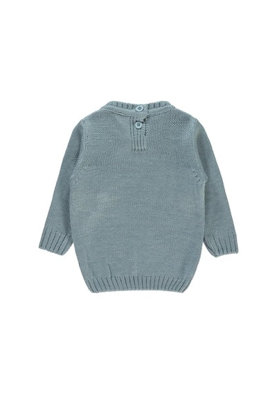 Civil Baby C Nakışlı Düz 6-18 Ay Kazak Mavi