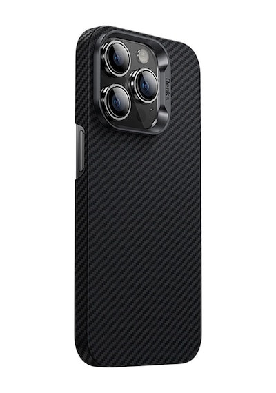 Apple Uyumlu iPhone 14 Pro Kılıf Karbon Fiber Benks 600D Essential Kevlar Kapak