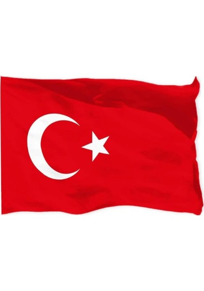 40x60 Cm Raşel Türk Bayrağı Bayrak Kenarı Dikişli Yurt 40x60