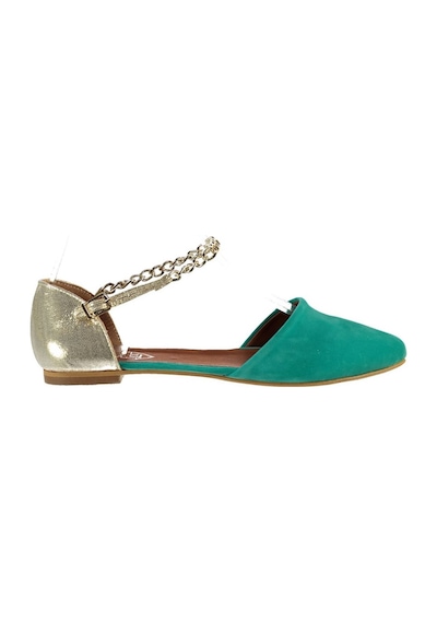Fox Shoes Su Yeşili/dore Kadın Babet B726024402 Su Yeşili