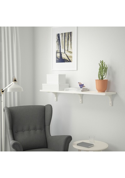 Ikea Bergshult/ramshult Duvar Rafı 120x30 Cm Beyaz