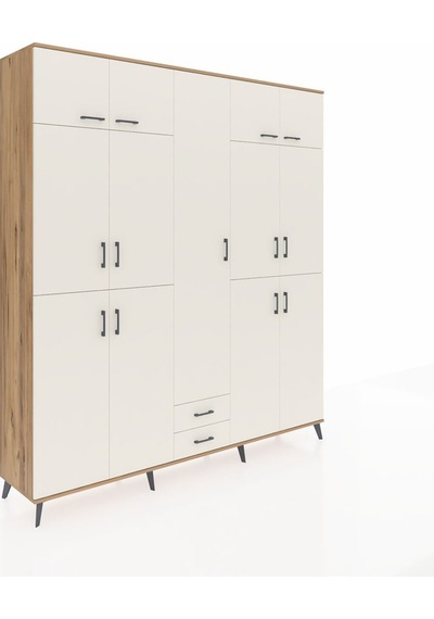 Hyperion Dolap 10 Raflı 2 Çekmeceli 4 Askılı 220x44x243 Çam-aytaşı/aytaşı Aytası/aytası Hyperion Dolap 10 Raflı 2 Çekmeceli 4 Askılı 220x44x243 Çam-aytaşı/aytaşı Aytası/aytası