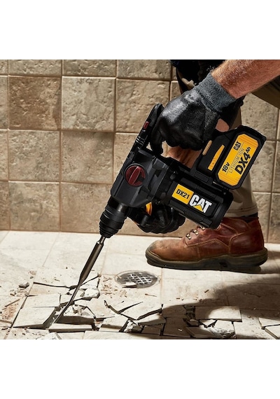 Cat DX21 18Volt 4.0Ah 2.2J Li-ion Çift Akülü Şarjlı Kömürsüz Profesyonel Sds-Plus Pnömatik Kırıcı/Delici