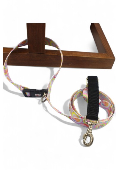 Caramelos Köpek Gezdirme Tasması, Bağlama Kilitli, Shock 8 Koyu Pembe Standart