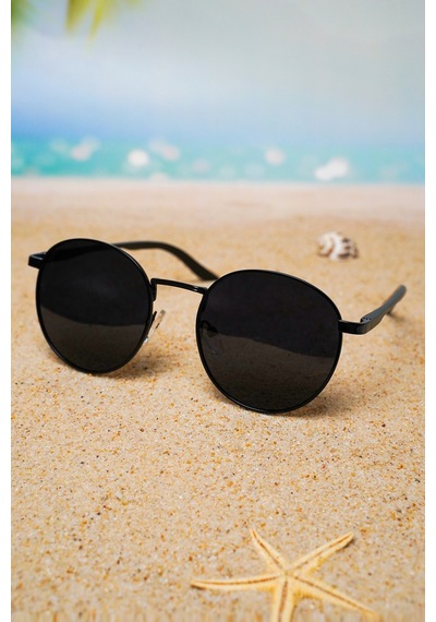 Di Caprio Dc1224black Yuvarlak Oval Polarize Camlı Güneş Gözlüğü
