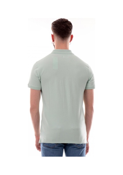 Timberland Tb0a6bx4 Millers River Sleeve Stretch Polo Açık Yeşil Erkek T-shirt Mavi
