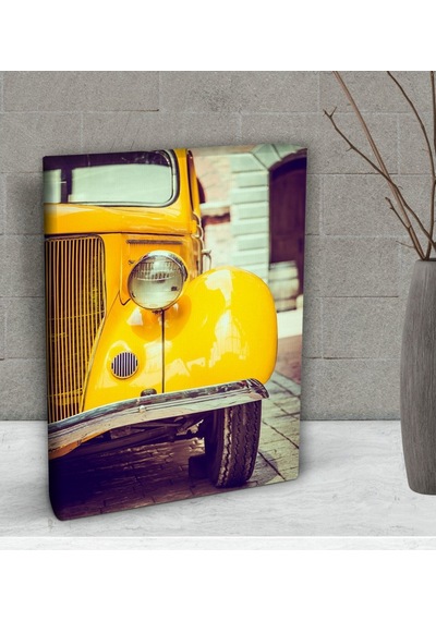 Bk Gift Klasik Araç Tasarımlı Dekoratif Mini Kanvas Tablo 15X20Cm (506660934)
