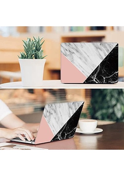 Macbook Air Kılıf 13 İnç Mermer09nl Eski Usb Girişli Model 2010-2017 A1369 A1466 İle Uyumlu Karışık