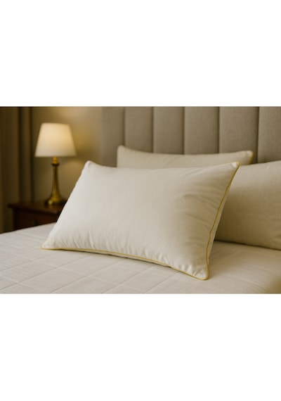 %100 Has Yün Yastık 50x70 Dış Kumaş %100 Pamuklu Beyaz