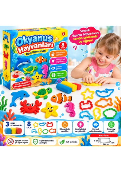 Northcity 03574 Okyanus Hay.seti Oyun Hamuru Bx Çok Renkli