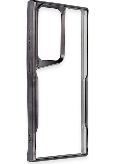 Gld-spt- Newface Samsung Uyumlu Galaxy S23 Ultra Kılıf Boyi Silikon Kapak - Siyah