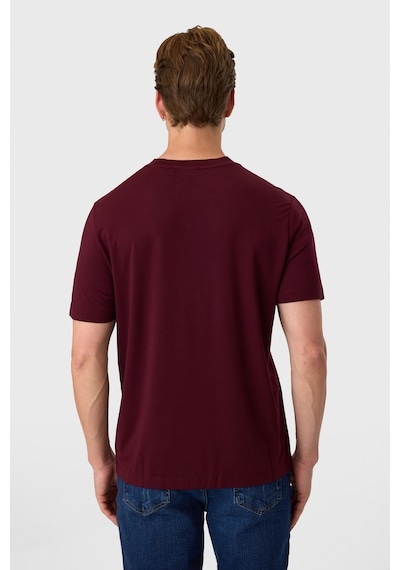 Back And Bond Regular Fit Bordo Bisiklet Yaka Tişört