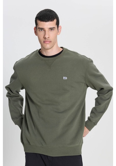 Lee Bisiklet Yaka Regular Fit Zeytin Erkek Sweatshirt L81ırya61 Yeşil
