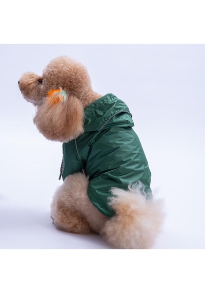 Haki Pluvia V25 Köpek Mont Köpek Yağmurluk Köpek Kıyafeti Köpek Elbisesi